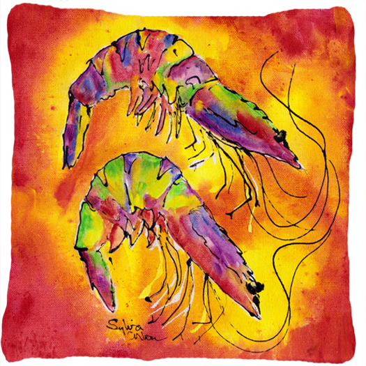Shrimp Decorative Fabric Pillow