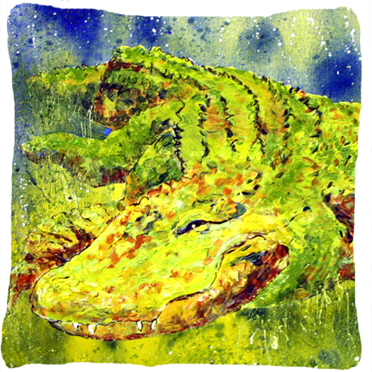 14 x 14 in. Alligator Decorative Fabric Pillow