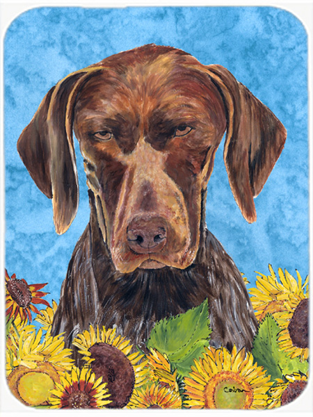 German Shorthaired Pointer Glass Cutting Board - Large