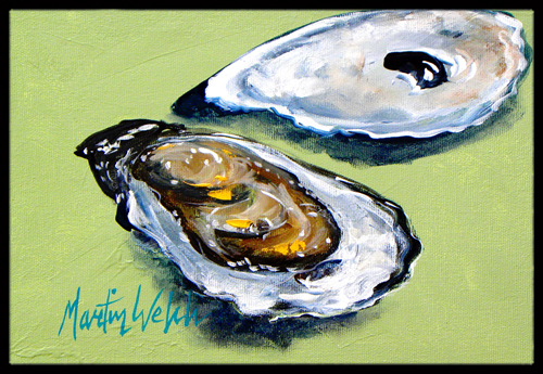 24 x 36 in. Oysters Two Shells Indoor Or Outdoor Doormat