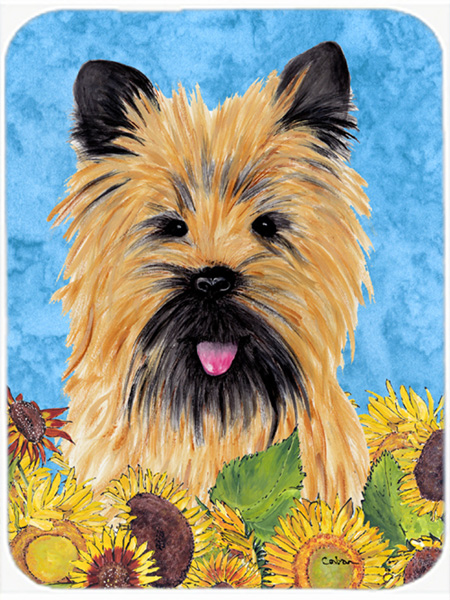 Cairn Terrier Glass Cutting Board - Large