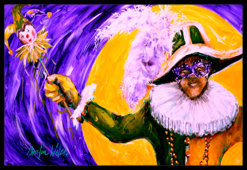 Mardi Gras Hey Mister Indoor Or Outdoor Doormat