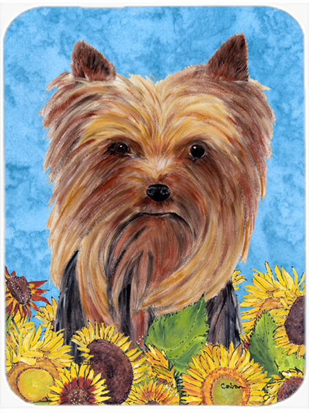 Yorkie Glass Cutting Board - Large
