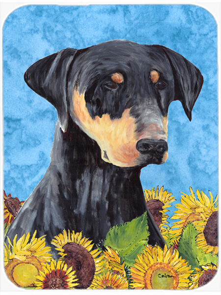 Doberman Glass Cutting Board - Large