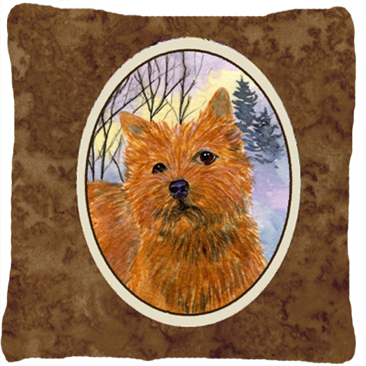 Norwich Terrier Decorative Fabric Pillow
