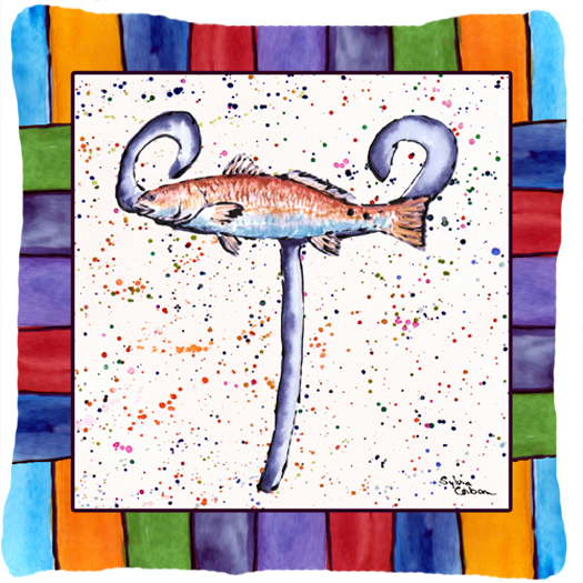 Beach and Seafood Decorative Fabric Pillow