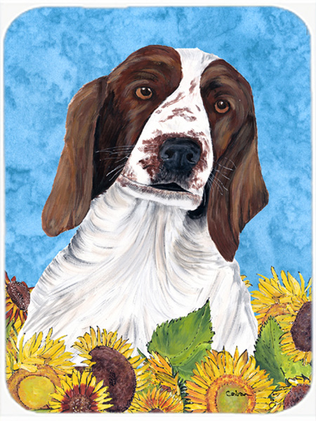 Welsh Springer Spaniel Glass Cutting Board - Large