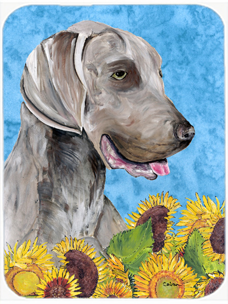 15 x 12 in. Weimaraner Glass Cutting Board - Large