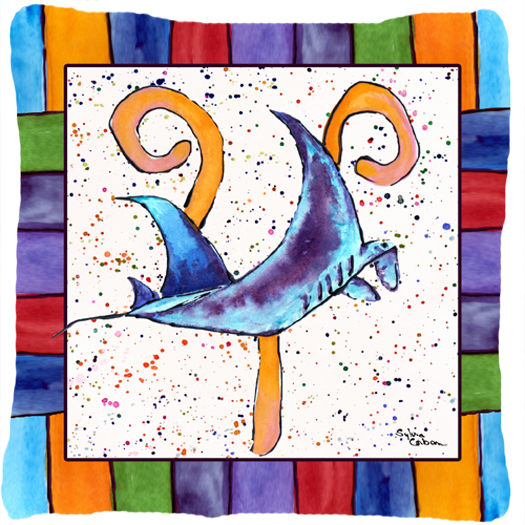 Beach and Seafood Decorative Fabric Pillow