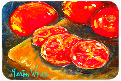 Vegetables - Tomatoes Slice It Up Glass Cutting Board - Large