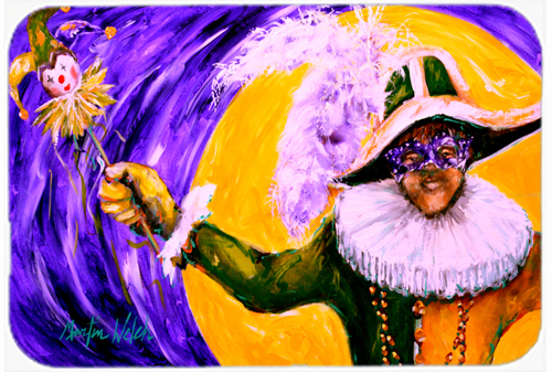 Mardi Gras Hey Mister Glass Cutting Board - Large