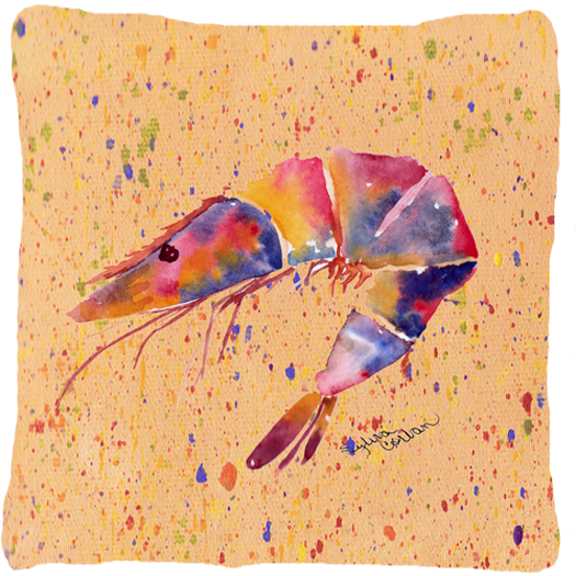 Shrimp Decorative Fabric Pillow