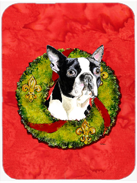 Boston Terrier Glass Cutting Board - Large