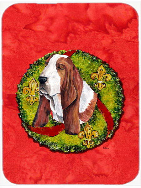 Basset Hound Glass Cutting Board - Large