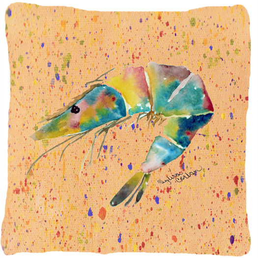 Shrimp Indoor & Outdoor Fabric Decorative Pillow
