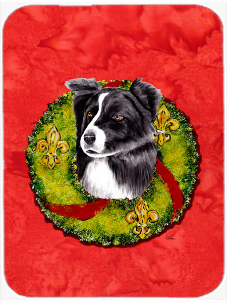 Border Collie Glass Cutting Board - Large