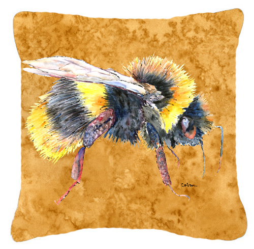 Bee On Gold Indoor & Outdoor Fabric Decorative Pillow