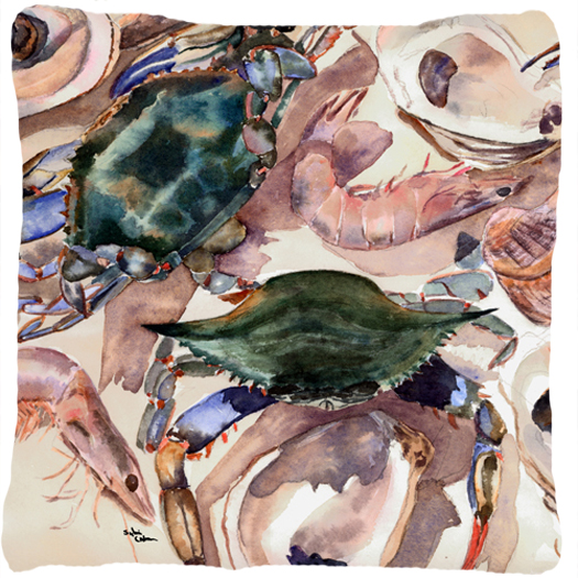 Crab Indoor & Outdoor Fabric Decorative Pillow