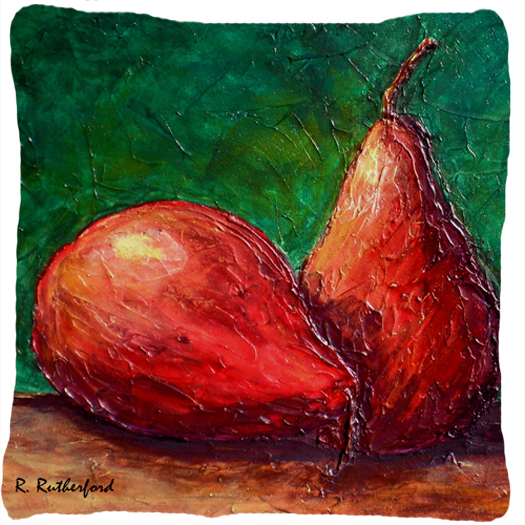 Pears Indoor & Outdoor Fabric Decorative Pillow