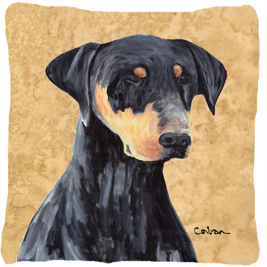 Doberman Indoor & Outdoor Fabric Decorative Pillow