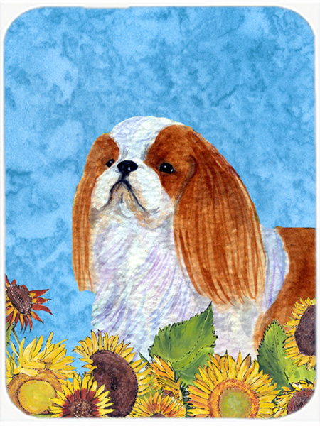 English Toy Spaniel Glass Cutting Board - Large