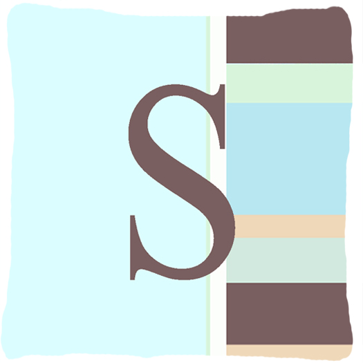 Letter S Initial Monogram - Blue Stripes Indoor & Outdoor Fabric Decorative Pillow - Blue Stripes - 14 x 2 x 14 in.