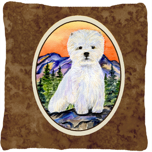Westie Indoor & Outdoor Fabric Decorative Pillow