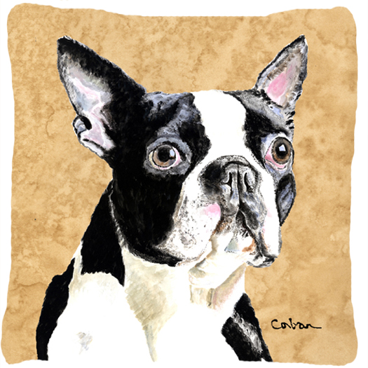 Boston Terrier Indoor & Outdoor Fabric Decorative Pillow