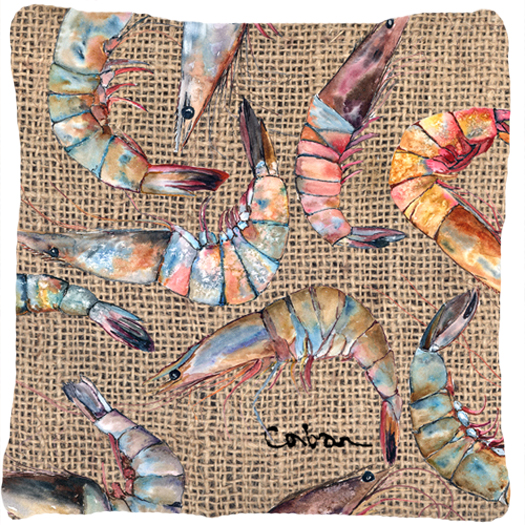 Shrimp Indoor & Outdoor Fabric Decorative Pillow