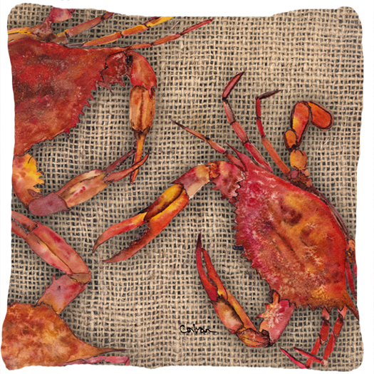 Crab Indoor & Outdoor Fabric Decorative Pillow