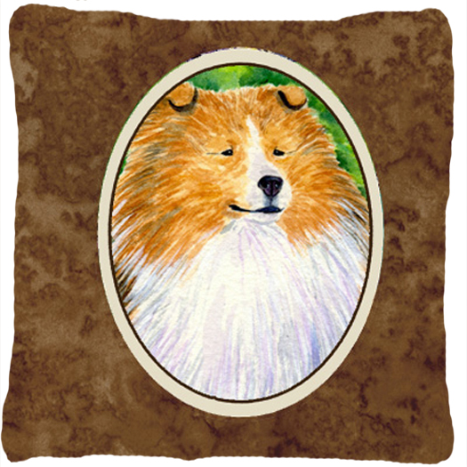 Collie Indoor & Outdoor Fabric Decorative Pillow