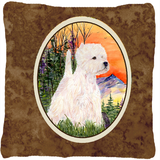 Westie Indoor & Outdoor Fabric Decorative Pillow