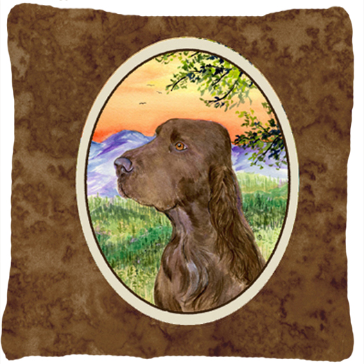 Field Spaniel Indoor & Outdoor Fabric Decorative Pillow