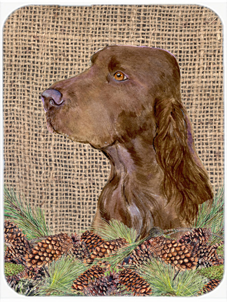 Field Spaniel Glass Cutting Board - Large