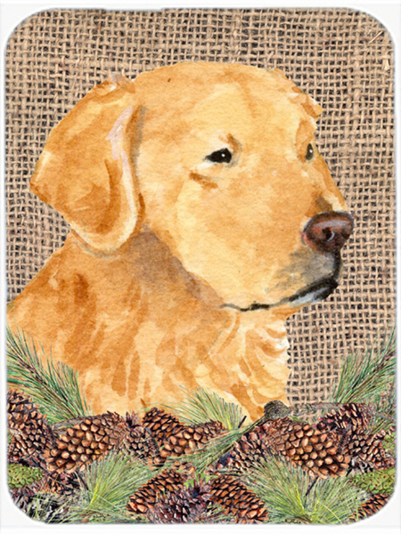 Golden Retriever Glass Cutting Board - Large