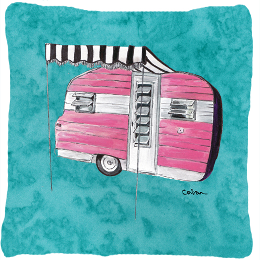 8764PW1414 Welcome To The Trailer Indoor & Outdoor Fabric Decorative Pillow