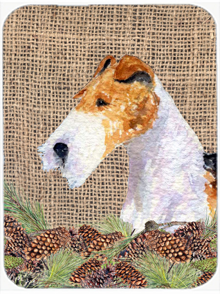 Fox Terrier Glass Cutting Board - Large