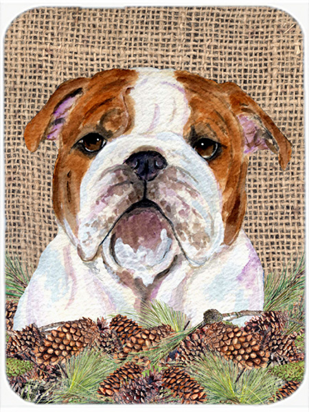 Bulldog English Glass Cutting Board - Large