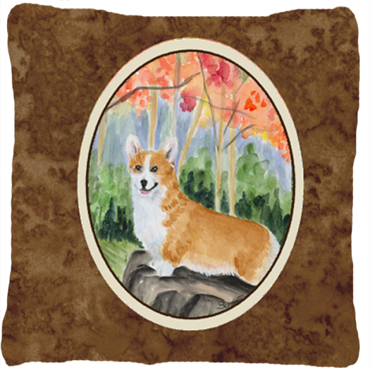 Corgi Indoor & Outdoor Fabric Decorative Pillow