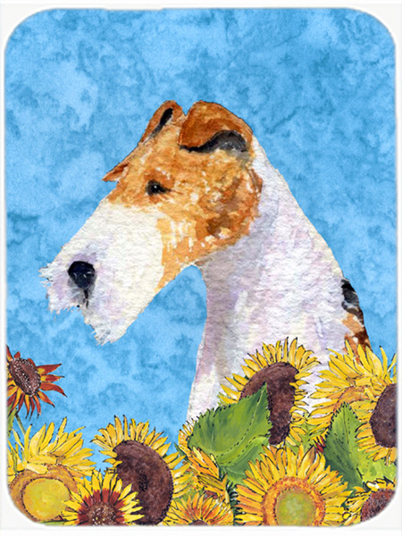 Fox Terrier Glass Cutting Board - Large