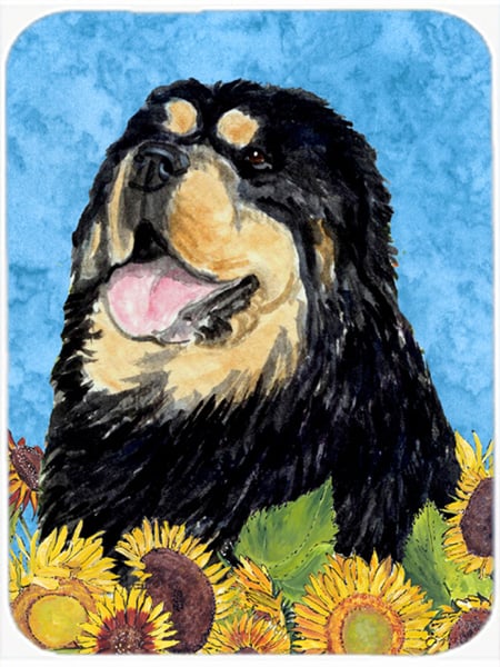 Tibetan Mastiff Glass Cutting Board - Large