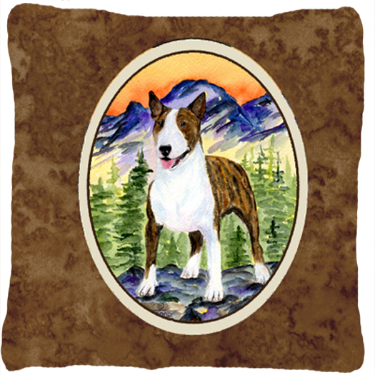 Bull Terrier Indoor & Outdoor Fabric Decorative Pillow