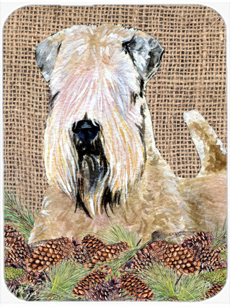 Wheaten Terrier Soft Coated Glass Cutting Board - Large