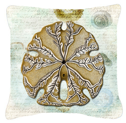 Sand Dollar Indoor & Outdoor Decorative Fabric Pillow - 18 x 18 in.