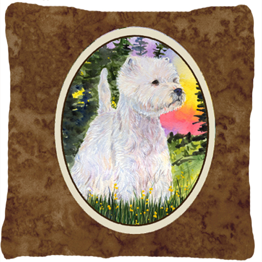Westie Indoor & Outdoor Fabric Decorative Pillow