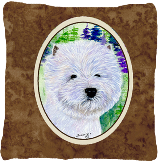 Westie Indoor & Outdoor Fabric Decorative Pillow