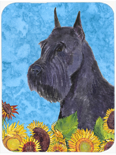 Schnauzer Glass Cutting Board - Large