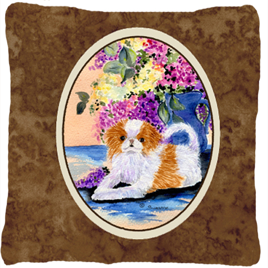Japanese Chin Indoor & Outdoor Fabric Decorative Pillow