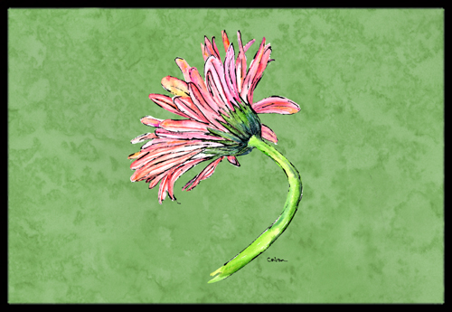 24 x 36 in. Gerber Daisy Pink Indoor Or Outdoor Doormat