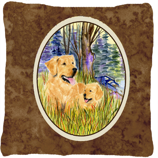 Golden Retriever Indoor & Outdoor Fabric Decorative Pillow